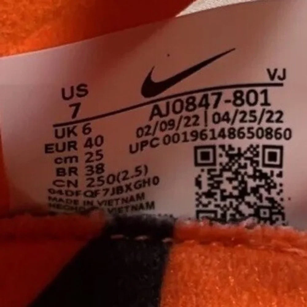 Nike Zoom Victory Xc 5 Cross Country Shoes US7 Total Orange AJ0847-801 NO SPIKES